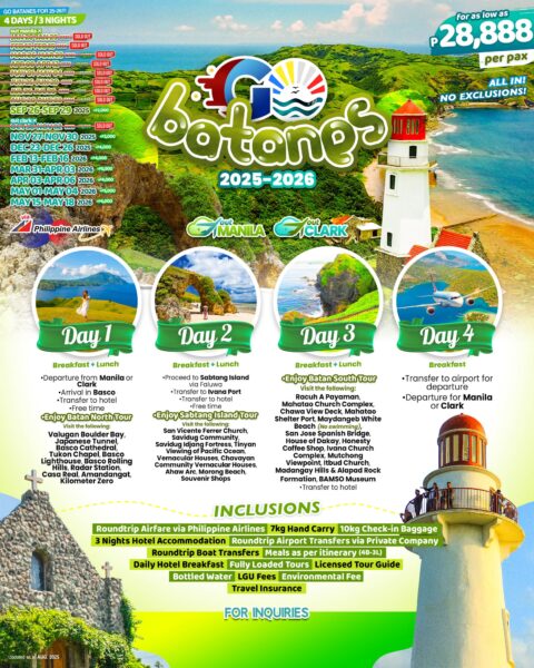 Batanes 2025-2026 - [4 Days 3 Nights]