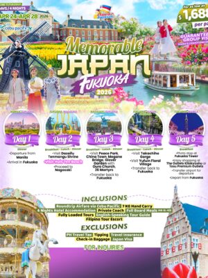 Fukuoka 2026 – [5 Days 4 Nights]