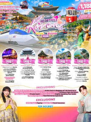 Seoul to Busan 2026 – [5 Days 4 Nights]