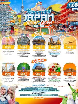 Tokyo or Osaka 2025-2026 – [5 Days 4 Nights]