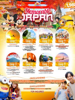 Tokyo to Osaka 2025 – [8 Days 7 Nights]