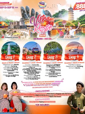 Vietnam Rose (Da Nang – Hoi An) 2025 – [4 Days 3 Nights]